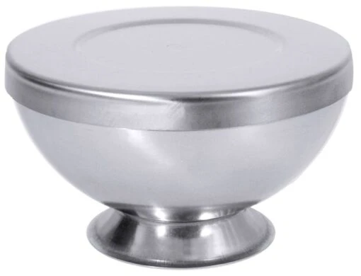 2x Contacto Eisbombenform Aus Edelstahl, Zweiteilig, Mit Fuß Und Deckel, Durchmesser: 12 Cm, Höhe: 8 Cm – Bild 5