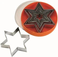 1 X SCHNEIDER Ausstechersatz Stern, Glatt 9-tlg. 0
