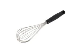 METRO Professional Schneebesen, Edelstahl/ Polypropylene / Thermoplastischer Kunststoff, 36 X 8.25, 8 Drähte, Rutschfester Griff, Schwarz