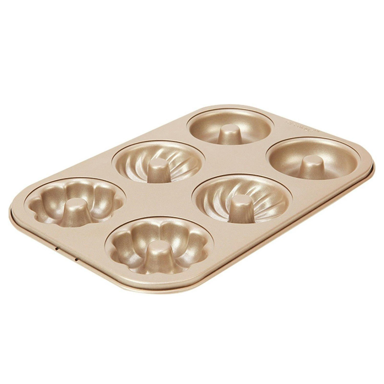CHEFMADE | 12er Motivbackform Haselnuss | 326x258x32mm | Champagnergold | Antihaft- & Silikonbeschichtet | Muffinform | Minikuchenform | Cup-Cakes – Bild 6