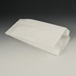 PAPSTAR 1000 Papierfaltenbeutel, Cellulose, Gefädelt 28 Cm X 13 Cm X 7 Cm Weiss Füllinhalt 1,5 Kg