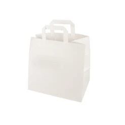 PAPSTAR 250 Tragetaschen, Papier 25 Cm X 26 Cm X 17 Cm Weiss Mit Tragegriff Und Einzel EAN -Küchenutensilien Verkäufe 22aa1c1e 432e 475f a392 ed08a0a7405d 2