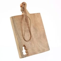 Schneidebrett Servierbrett Baumausschnitt Mangoholz Weihnachts Holzbrett 30cm