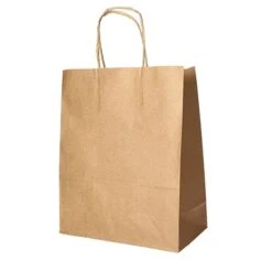 PAPSTAR 25 Tragetaschen, Papier 40 Cm X 32 Cm X 12 Cm Braun Mit Gedrehtem Tragegriff -Küchenutensilien Verkäufe 59b5ec60 440f 4d4b a6c6 2aff37be0795