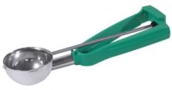 2x Contacto Portionierer Edelstahl, Griff Aus Nylon, Durchmesser: 64 Mm, Länge: 23,5 Cm, Farbe: Grün