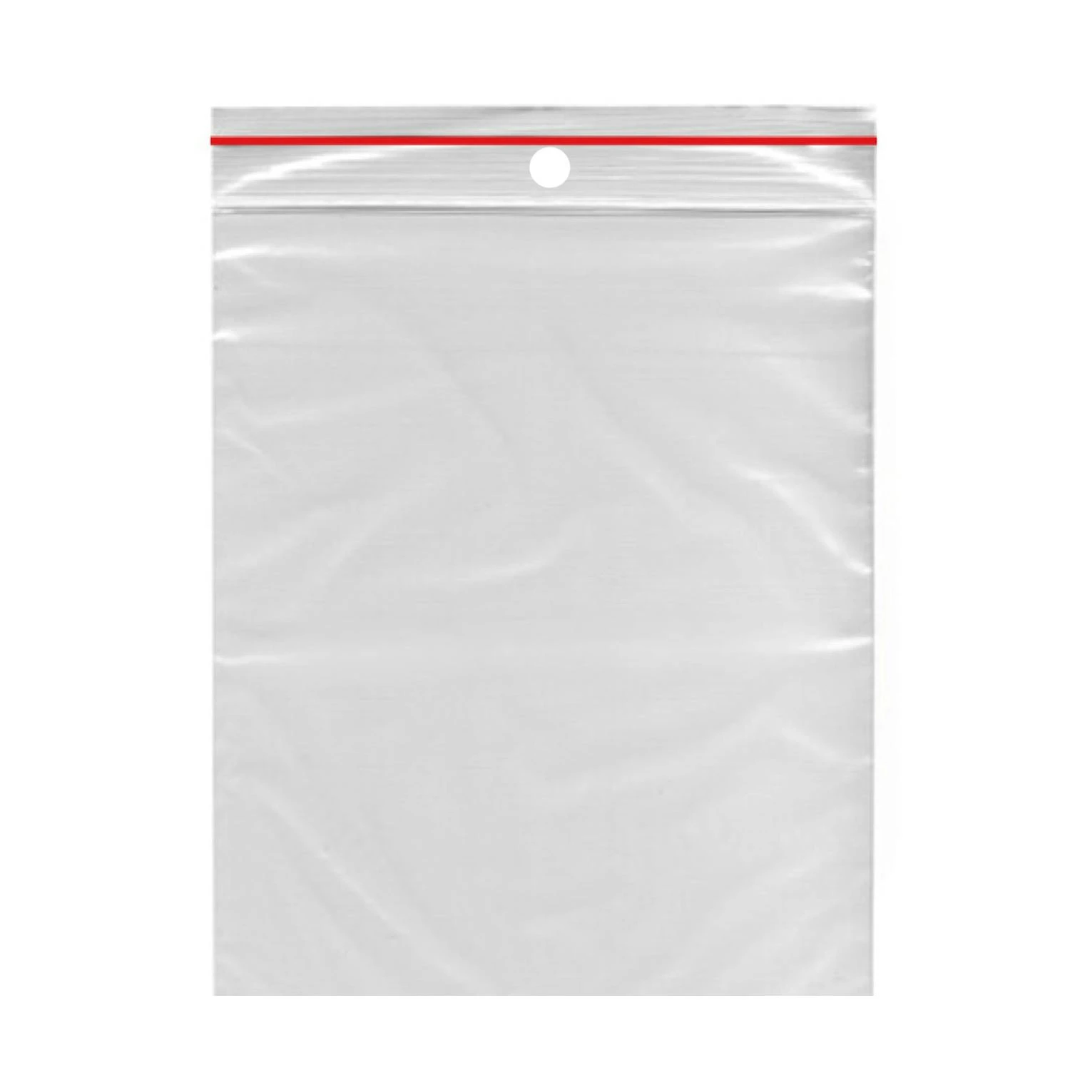 1000x Schnellverschlussbeutel 350 X 450 Mm Mit Eurolochung Farbstreifen Rot – Bild 7