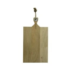 Schneidebrett Servierbrett Mangoholz Aufhänger Natur Holzbrett Käsebrett 48cm