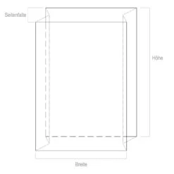 3x Seitenfaltensack 700x550x1500 Mm Hoch Transparent 60my