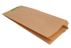 Nette 1000 Stück Faltenbeutel 12+5x23cm Papiertüten Braun