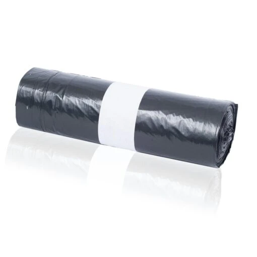 PAPSTAR 240 Müllsäcke Mit Zugband, LDPE 60 L 75 Cm X 65 Cm Grau – Bild 2