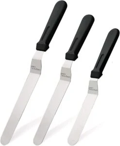 3er Set Winkelpalette Spatel 15cm 20,5cm 25,5cm Weiß Kuchenmesser Tortenmesser Torten -Küchenutensilien Verkäufe a0e04a07 fc4b 484f 98ce d469e0e59eef