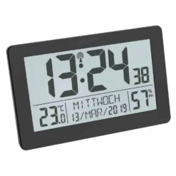 Funk-Wanduhr Schwarz Digital