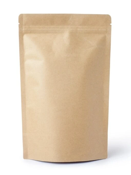Standbodenbeutel Kraftpapier Braun, Druckverschluss 85 X 145 + 50 Mm 1.000 Stk. – Bild 3