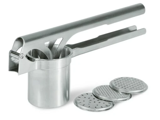 3x Kartoffelstampfer Serie POLARIS, Seidenmatt Polierter Griff, Ganz Aus Edelstahl – Bild 4
