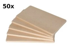 Frühstücksbrettchen Aus Buche 22x12x1 Cm, 50er Pack