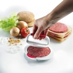 Westmark Hamburgermaker Weiß/rot 16 X 6 Cm Mit Hebevorrichtung -Küchenutensilien Verkäufe e524f977 d807 47b8 858c 5f159df681d9
