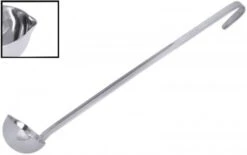 2x Contacto Servier- / Milchkelle, Edelstahl, Volumen: 0,08 L, Durchmesser: 7 Cm, Stiellänge: 29 Cm