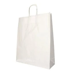 PAPSTAR 250 Tragetaschen, Papier 25 Cm X 26 Cm X 17 Cm Weiss Mit Tragegriff Und Einzel EAN -Küchenutensilien Verkäufe f53aa4f9 1cf6 485e 9f33 18b98c90be33 1