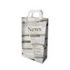 PAPSTAR 50 Tragetaschen, Papier 36 Cm X 22 Cm X 10 Cm "Newsprint" Mit Tragegriff -Küchenutensilien Verkäufe faa00120 4d87 498a a654 845faa5b97f8 1